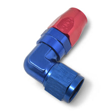 Load image into Gallery viewer, Performance--12-An-RedBlue-90-Degree-Forged-Aluminum-Swivel-Hose-End
