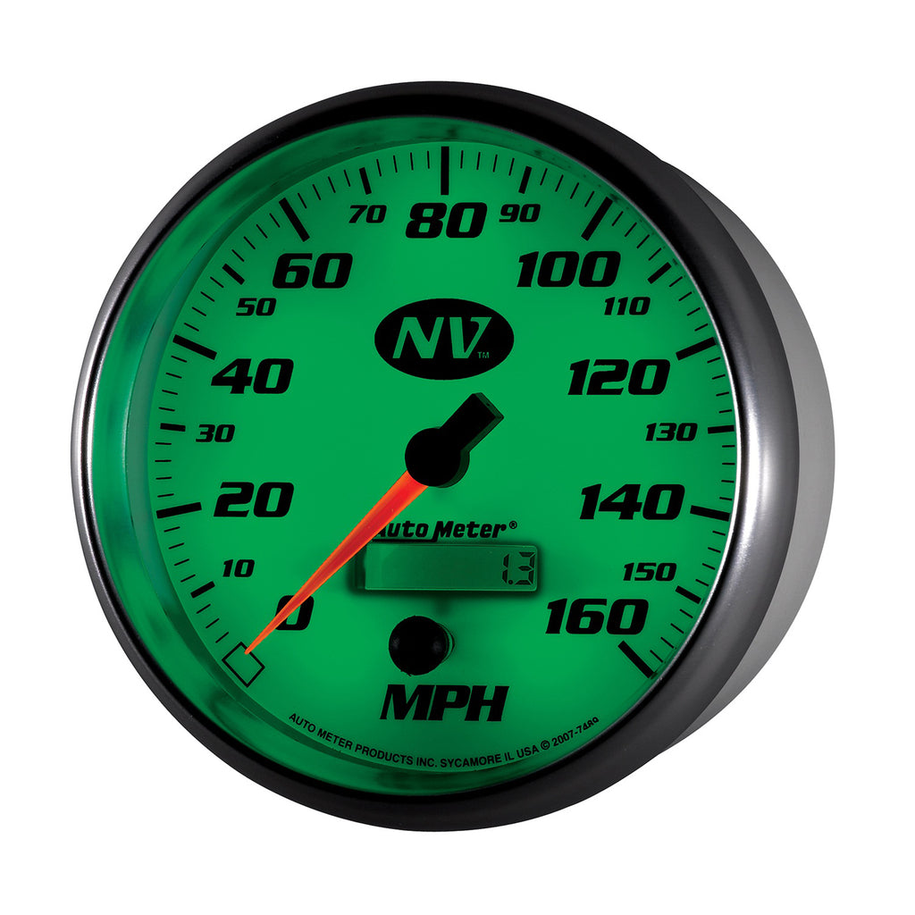 AutoMeter 7489 GAUGE, SPEEDOMETER, 5", 160MPH, ELEC. PROGRAMMABLE, NV