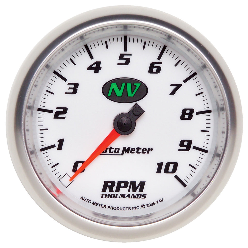 AutoMeter 7497 GAUGE, TACHOMETER, 3 3/8", 10K RPM, IN-DASH, NV