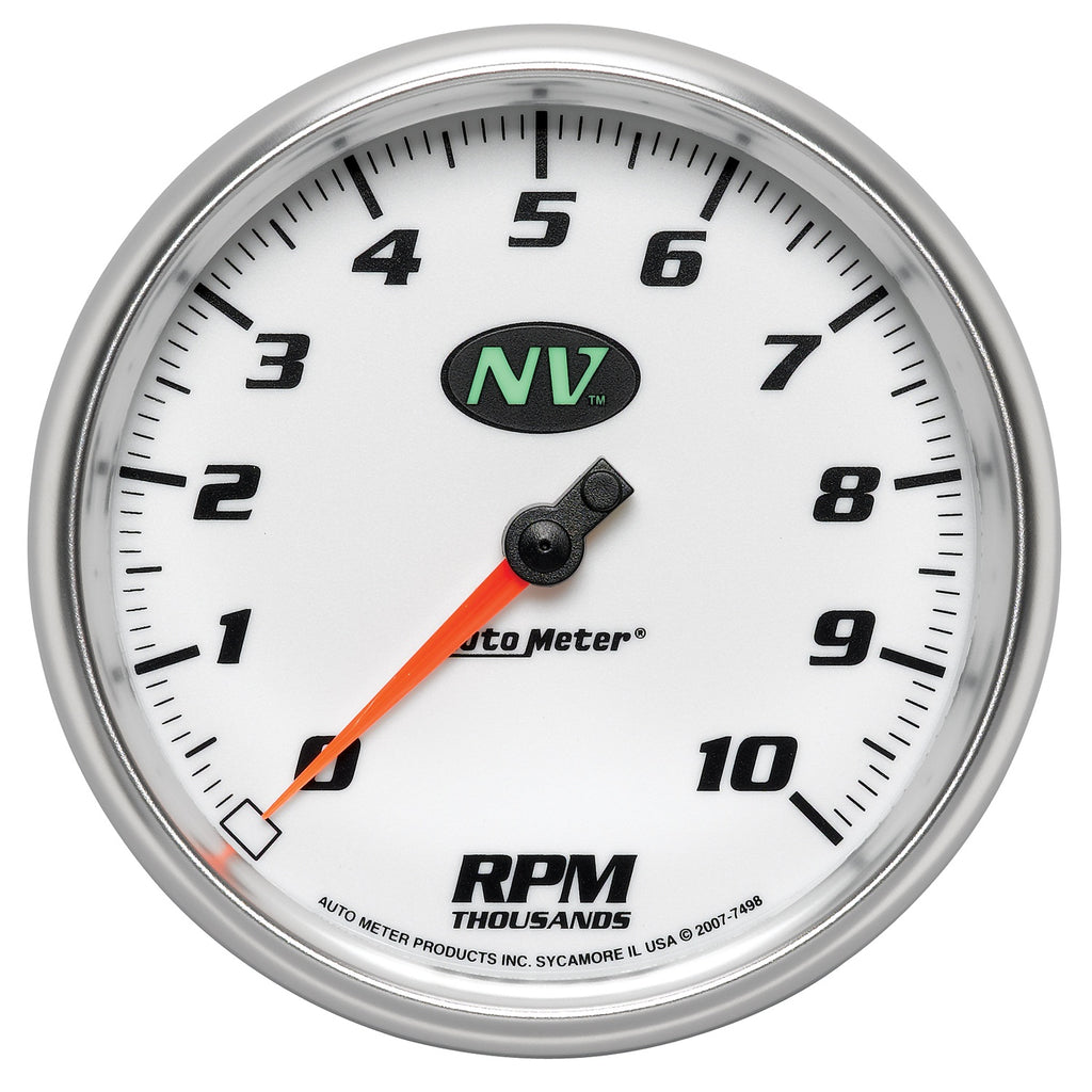 AutoMeter 7498 GAUGE, TACHOMETER, 5", 10K RPM, IN-DASH, NV