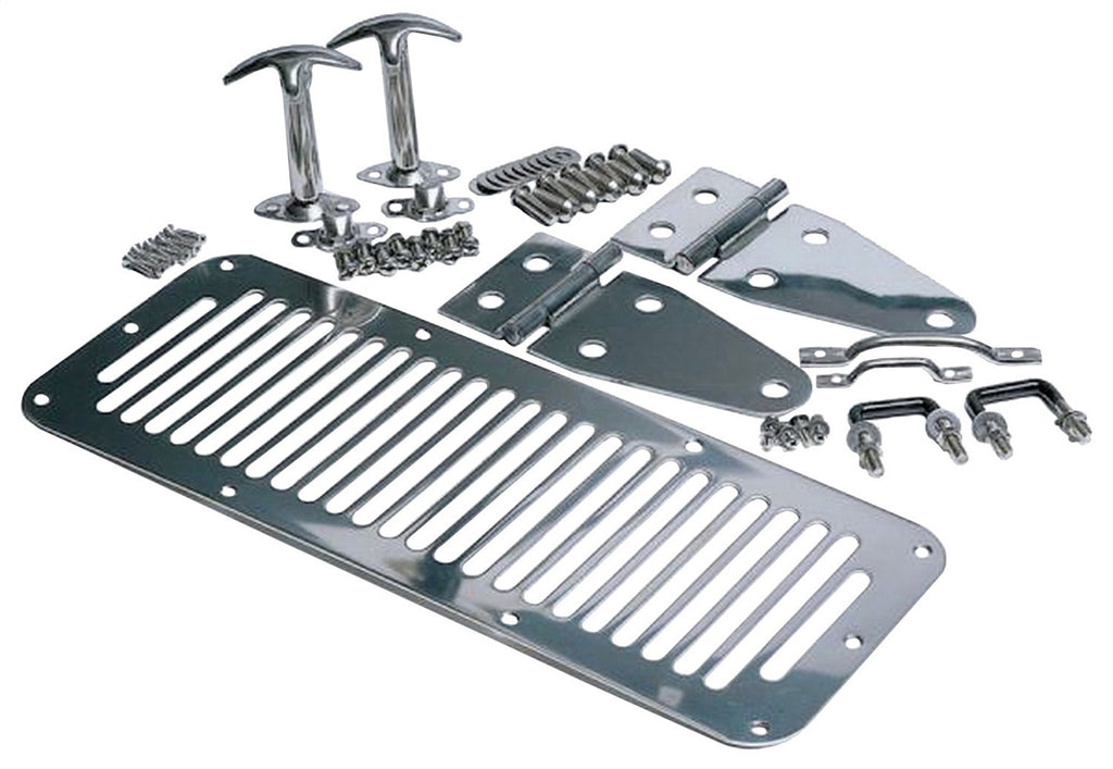 Rampage 7499 Complete Hood Kit for Select Jeep CJ5, Jeep CJ7, Jeep Wrangler