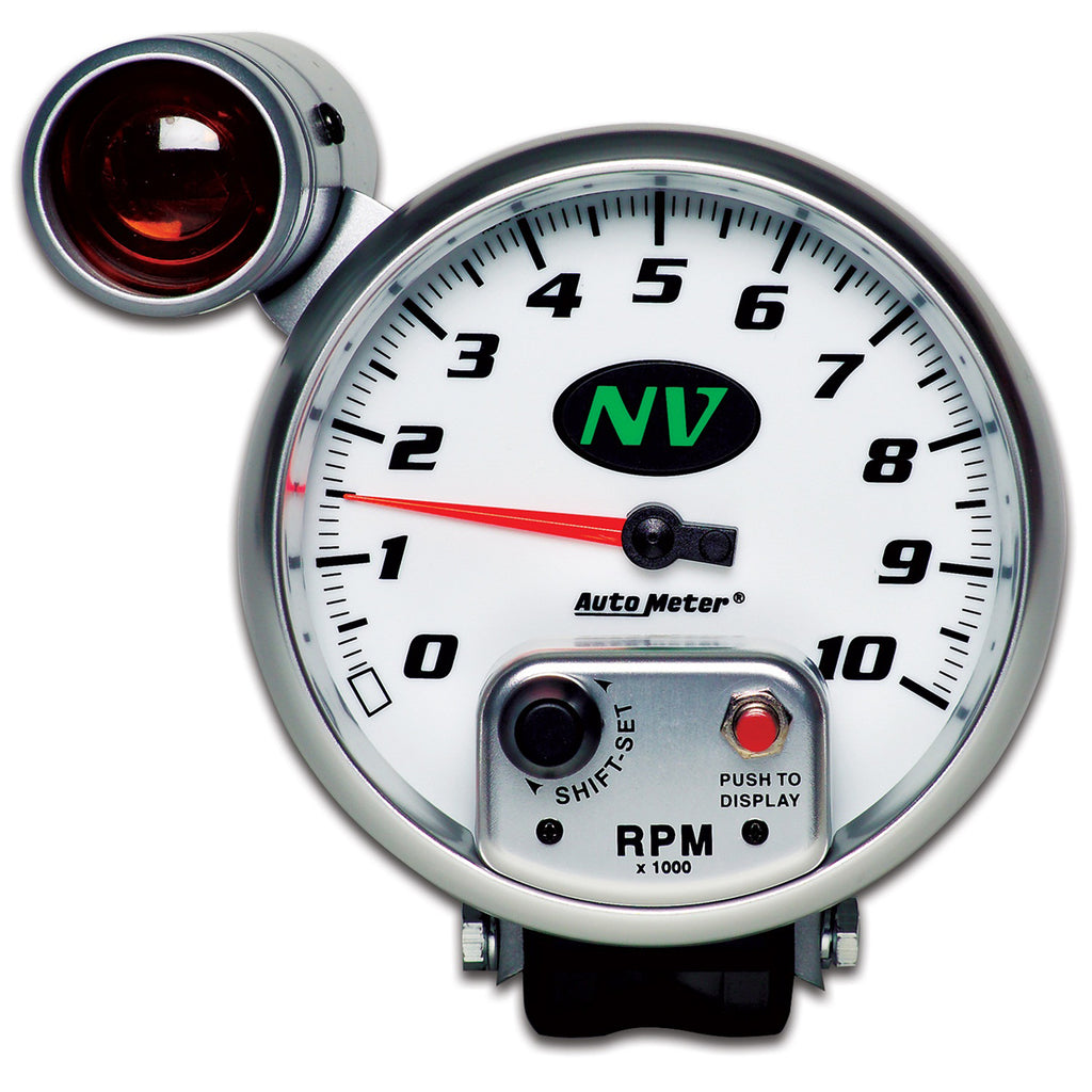 AutoMeter 7499 GAUGE, TACHOMETER, 5", 10K RPM, PEDESTAL W/ EXT. SHIFT-LITE, NV