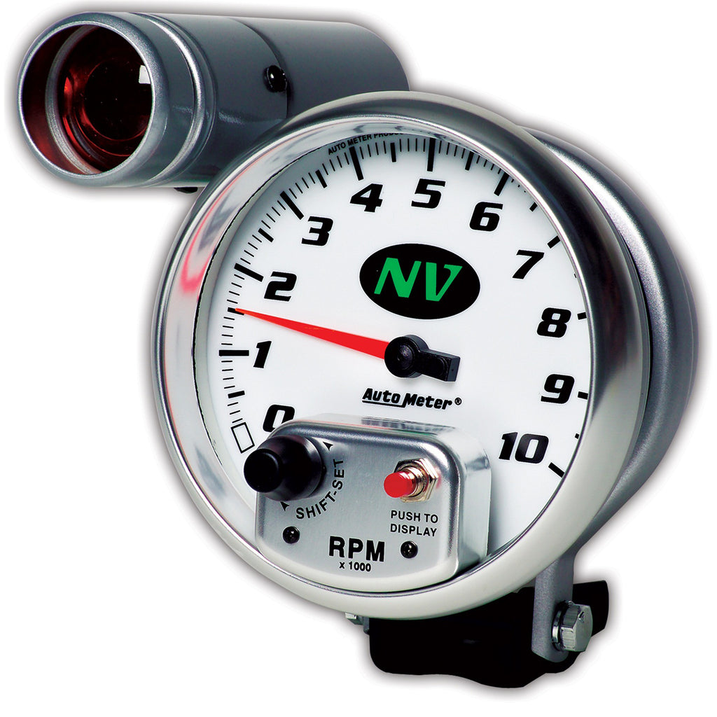 AutoMeter 7499 GAUGE, TACHOMETER, 5", 10K RPM, PEDESTAL W/ EXT. SHIFT-LITE, NV