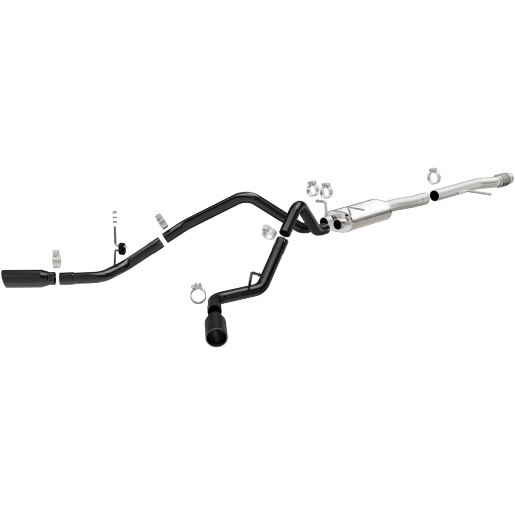 MagnaFlow Exhaust Products 15360 Street Series Black Coated Cat-Back System for Select Chevrolet Silverado 1500, Chevrolet Silverado LD, GMC Sierra 1500, GMC Sierra Limited