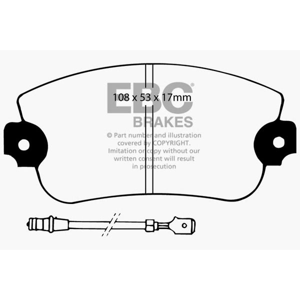 75-81-Lancia-Beta-1.8L-Greenstuff-Front-Brake-Pads