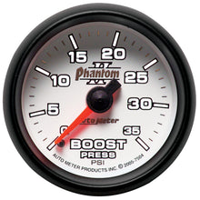 Load image into Gallery viewer, AutoMeter 7504 GAUGE, BOOST, 2 1/16", 35PSI, MECHANICAL, PHANTOM II