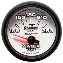 Load image into Gallery viewer, AutoMeter 7537 GAUGE, WATER TEMP, 2 1/16", 100-250?F, ELECTRIC, PHANTOM II