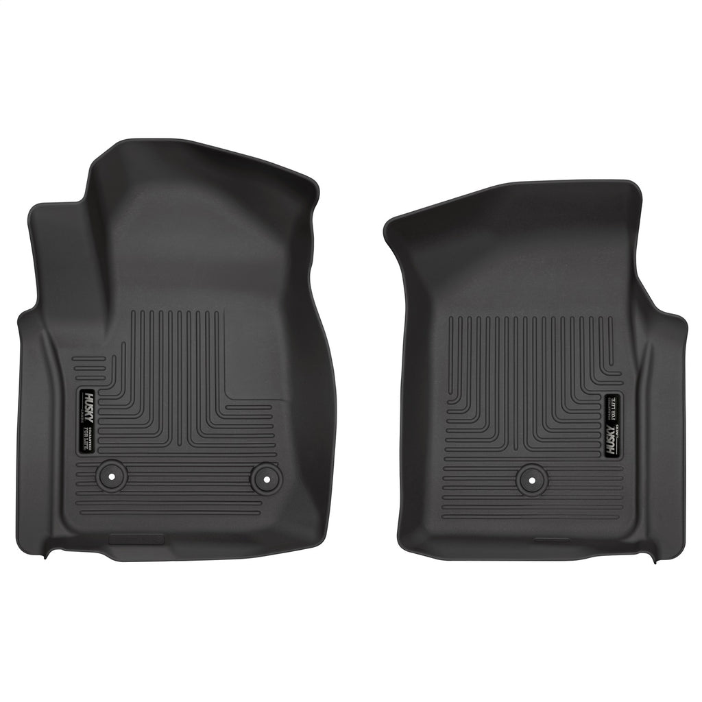 Husky Liners 13201 Weatherbeater-Front Floor Liners for Select Chevrolet Silverado 1500, Chevrolet Silverado LTD, Chevrolet Silverado HD, Chevrolet Silverado HD, GMC Sierra 1500, GMC Sierra Limited, GMC Sierra HD, GMC Sierra HD