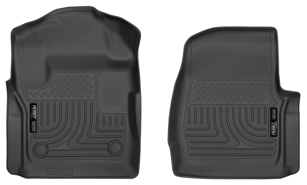 Husky Liners 13311 Weatherbeater-Front Floor Liners for Select Ford F-250 Super Duty, Ford F-350 Super Duty, Ford F-450 Super Duty