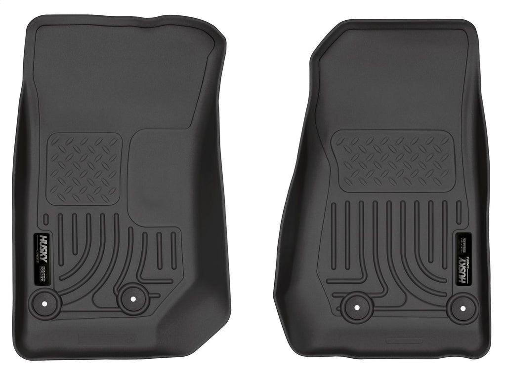 Husky Liners 18041 Weatherbeater-Front Floor Liners for Select Jeep Wrangler, Jeep Wrangler JK