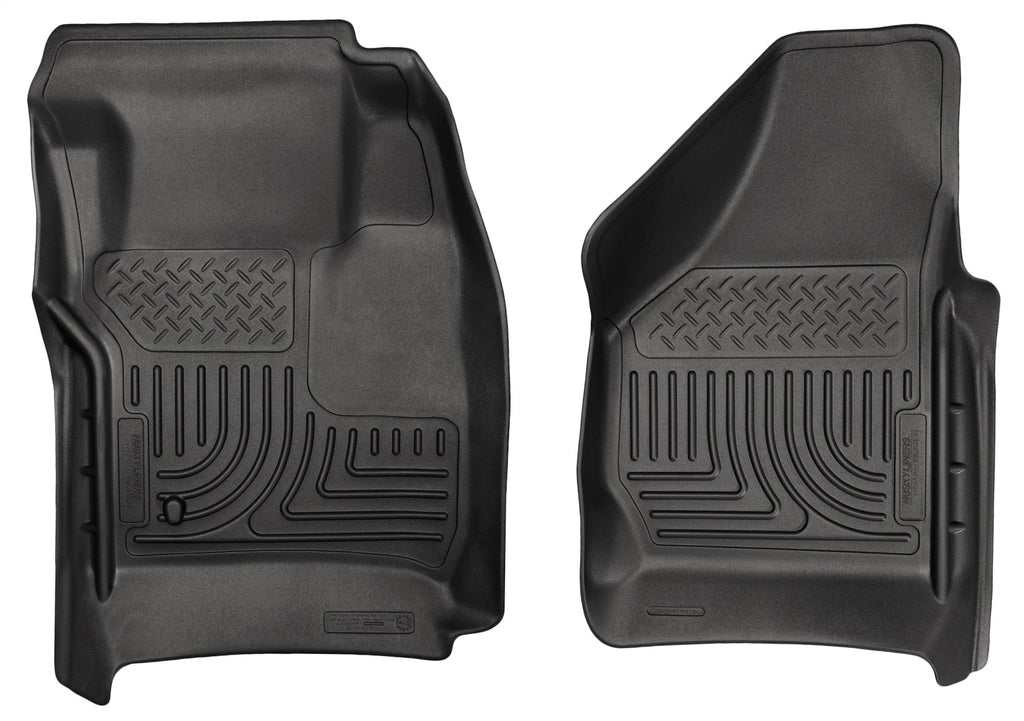 Husky Liners 18381 Weatherbeater-Front Floor Liners for Select Ford F-250 Super Duty, Ford F-350 Super Duty, Ford F-450 Super Duty