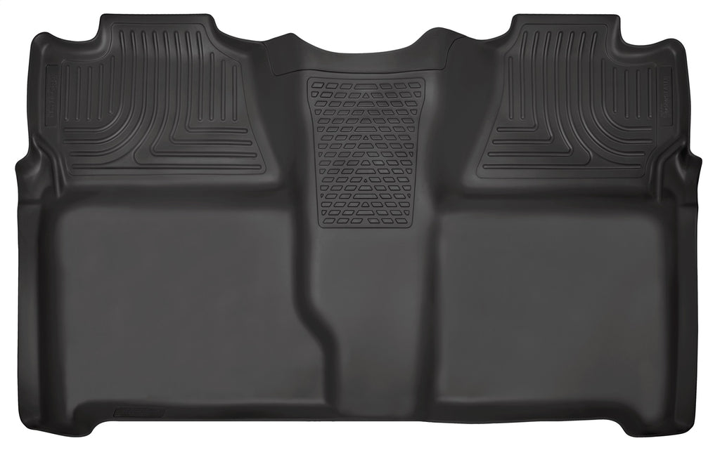 Husky Liners 19201 Weatherbeater-2nd Seat Floor Liner for Select Chevrolet Silverado 1500, Chevrolet Silverado HD, Chevrolet Silverado HD, GMC Sierra 1500, GMC Sierra Classic, GMC Sierra HD, GMC Sierra HD