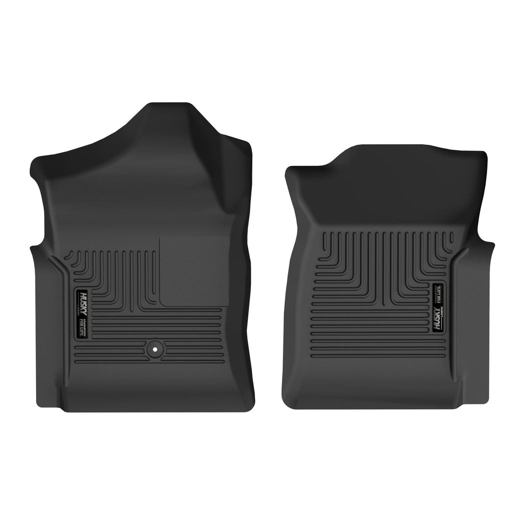 Husky Liners 53091 X-act Contour-Front Floor Liners for Select Chevrolet Silverado 1500, Chevrolet Silverado Classic, Chevrolet Silverado 2500, Chevrolet Silverado HD, Chevrolet Silverado HD Classic, Chevrolet Silverado 3500, Chevrolet Silverado Classic,