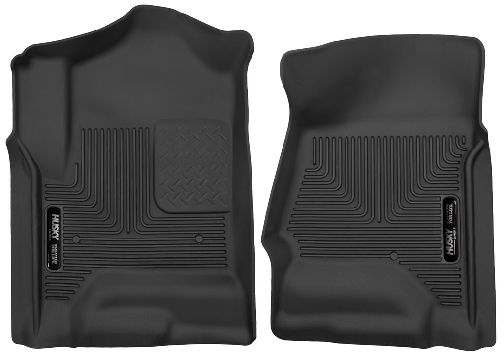 Husky Liners 53111 X-act Contour-Front Floor Liners for Select Cadillac Escalade, Cadillac Escalade ESV, Chevrolet Silverado 1500, Chevrolet Silverado LD, Chevrolet Silverado HD, Chevrolet Silverado HD, Chevrolet Suburban, Chevrolet Tahoe, GMC Sierra