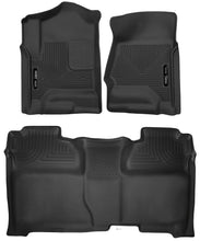 Load image into Gallery viewer, Husky Liners 53908 X-act Contour-Front/2nd Seat Floor Liners for Select Chevrolet Silverado 1500, Chevrolet Silverado HD, Chevrolet Silverado HD, GMC Sierra 1500, GMC Sierra HD, GMC Sierra HD
