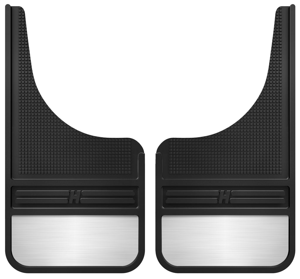 Husky Liners 55001 MudDog Mud Flaps-Rubber Front Mud Flaps-12IN w/Weight for Select Buick Enclave, Buick Rainier, Cadillac Escalade, Cadillac Escalade ESV, Cadillac Escalade EXT, Chevrolet Avalanche, Chevrolet Avalanche 1500, Chevrolet Avalanche 2500,