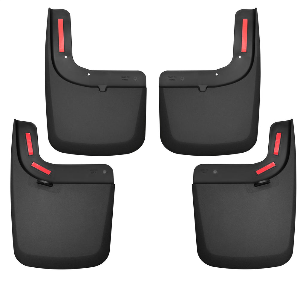 Husky Liners 58476 Custom Mud Guards-Front and Rear Mud Guard Set for Select Ford F-250 Super Duty, Ford F-350 Super Duty