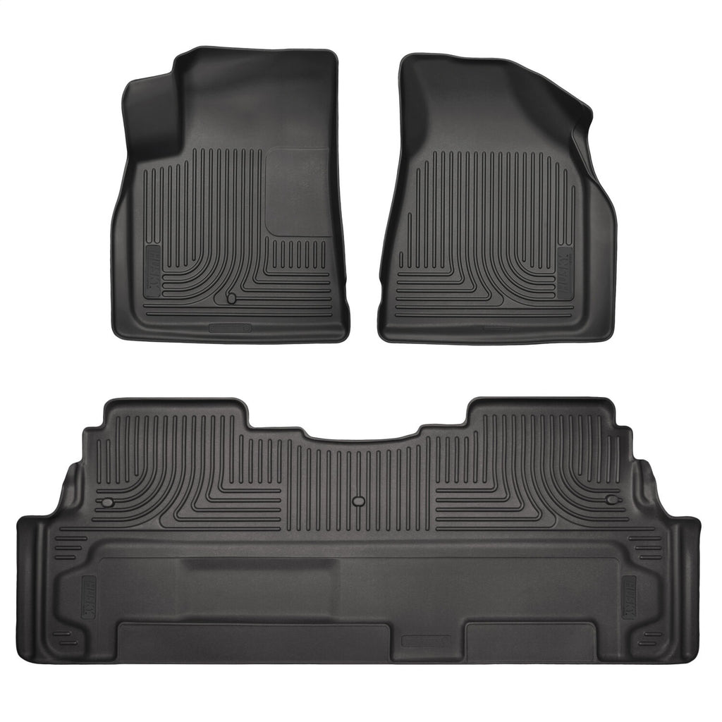 Husky Liners 93441 Weatherbeater-Front/2nd Seat Floor Liners for Select Buick Enclave, Chevrolet Traverse, GMC Acadia, GMC Acadia Limited, Saturn Outlook