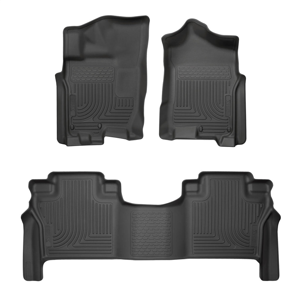 Husky Liners 93561 Weatherbeater-Front/2nd Seat Floor Liners for Select Nissan TITAN