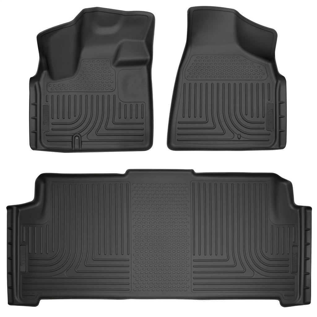 Husky Liners 93691 Weatherbeater-Front/2nd Seat Floor Liners for Select Chrysler Town & Country, Dodge Grand Caravan