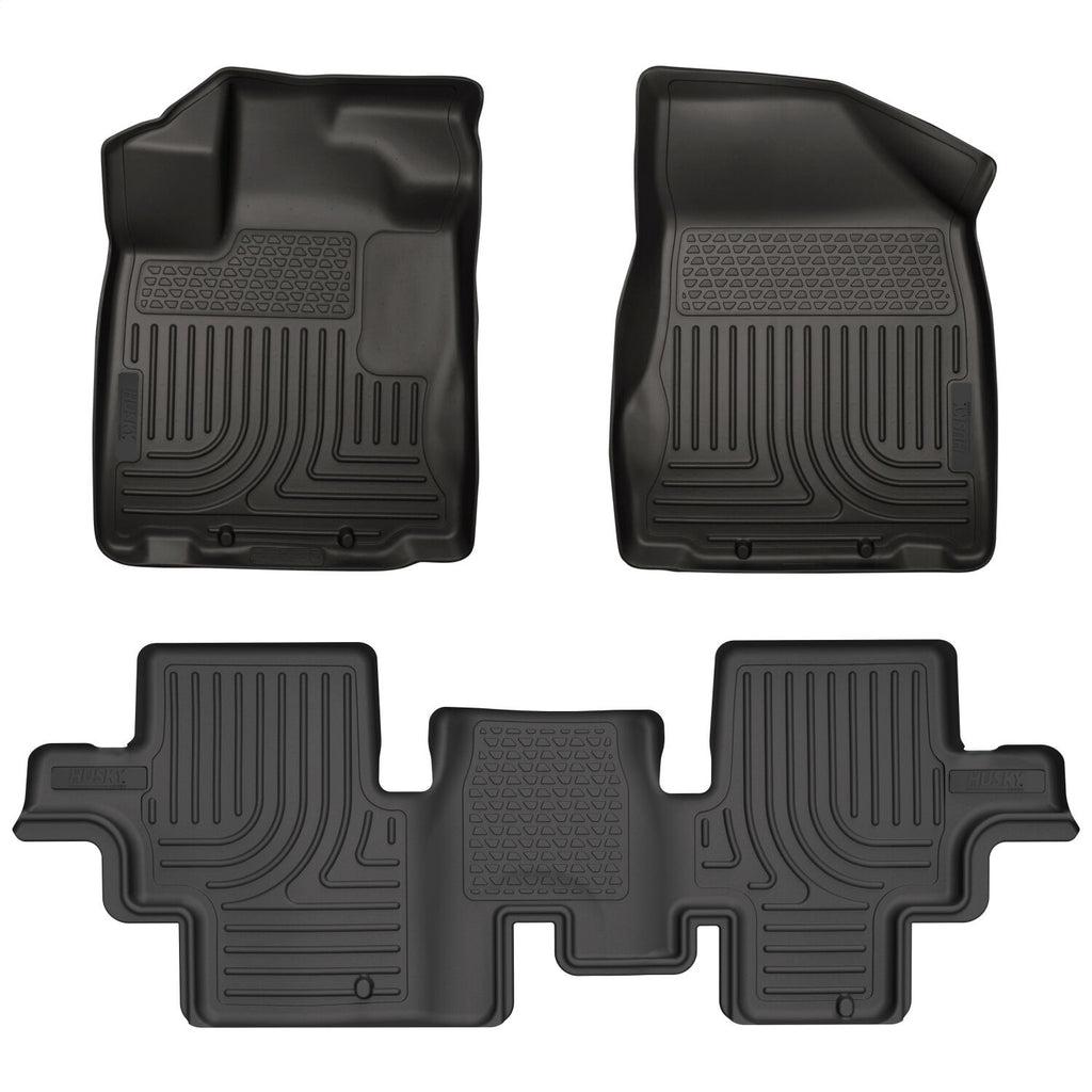 Husky Liners 93791 Weatherbeater-Front/2nd Seat Floor Liners for Select Nissan Pathfinder