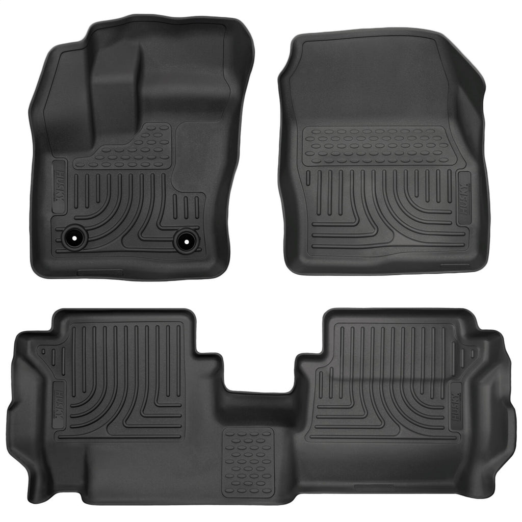 Husky Liners 93911 Weatherbeater-Front/2nd Seat Floor Liners for Select Ford Transit Connect