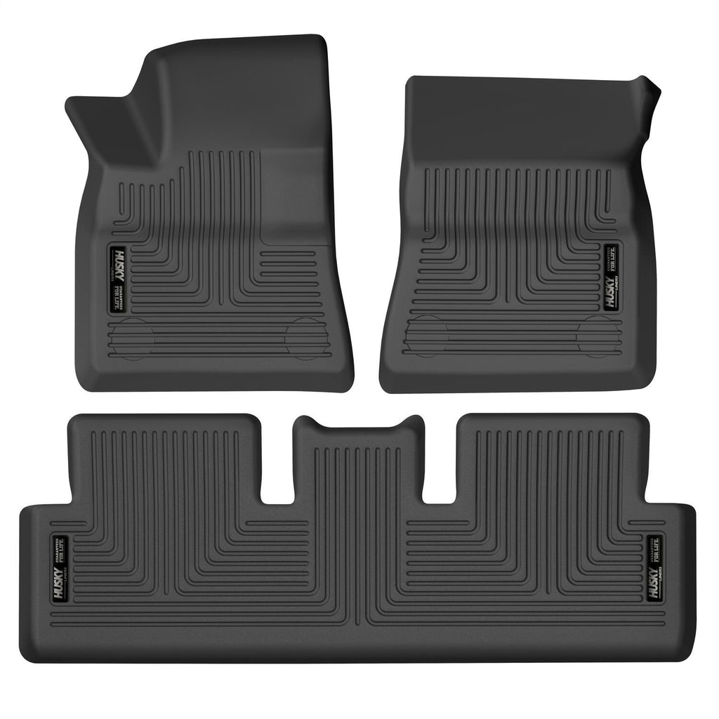 Husky Liners 95091 Weatherbeater-Front/2nd Seat Floor Liners for Select Tesla 3