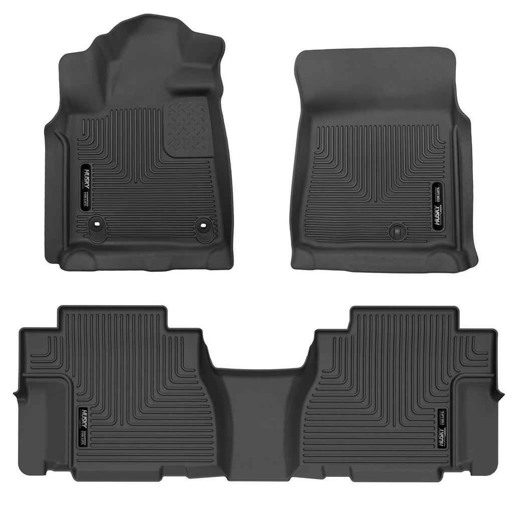 Husky Liners 95101 Weatherbeater-Front/2nd Seat Floor Liners for Select Toyota Sequoia