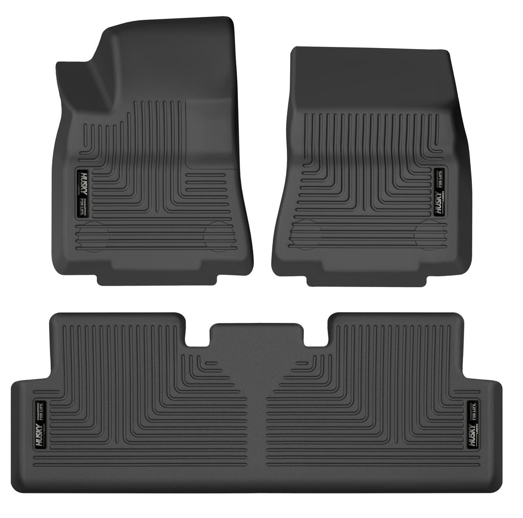Husky Liners 95211 Weatherbeater-Front/2nd Seat Floor Liners for Select Tesla Y