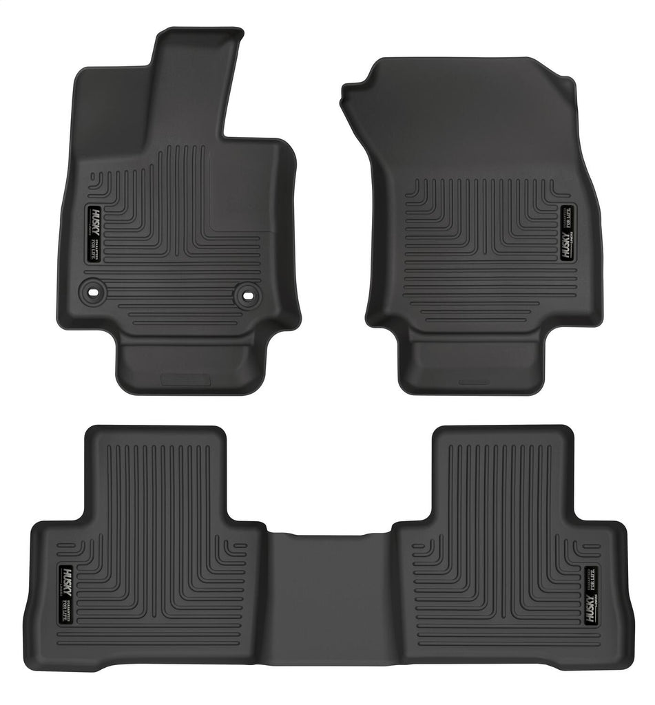 Husky Liners 95511 Weatherbeater-Front/2nd Seat Floor Liners (Footwell Coverage) for Select Toyota Venza