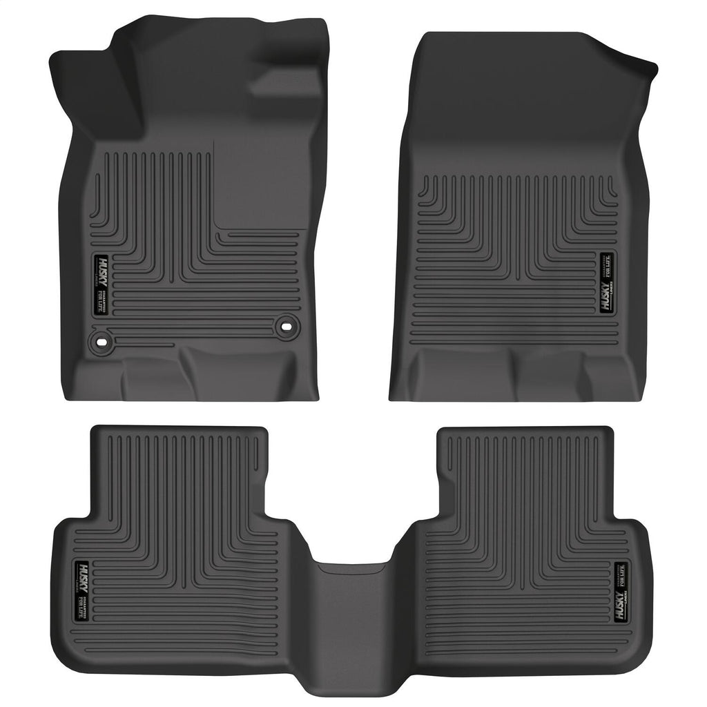 Husky Liners 95521 Weatherbeater-Front/2nd Seat Floor Liners for Select Acura Integra, Honda Civic