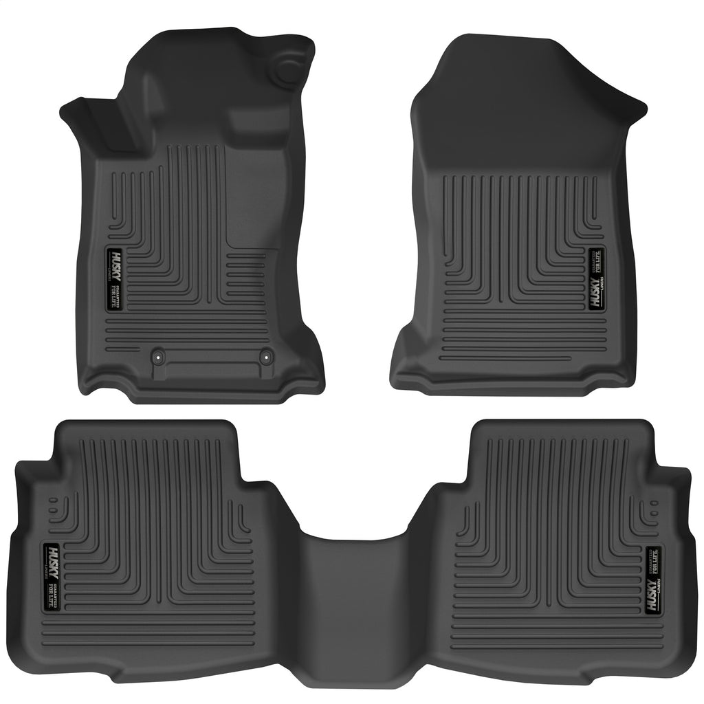 Husky Liners 95541 Weatherbeater-Front/2nd Seat Floor Liners for Select Subaru Legacy, Subaru Outback