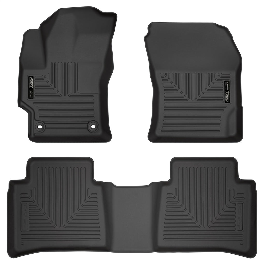 Husky Liners 95751 Weatherbeater-Front/2nd Seat Floor Liners for Select Toyota Corolla, Toyota Highlander
