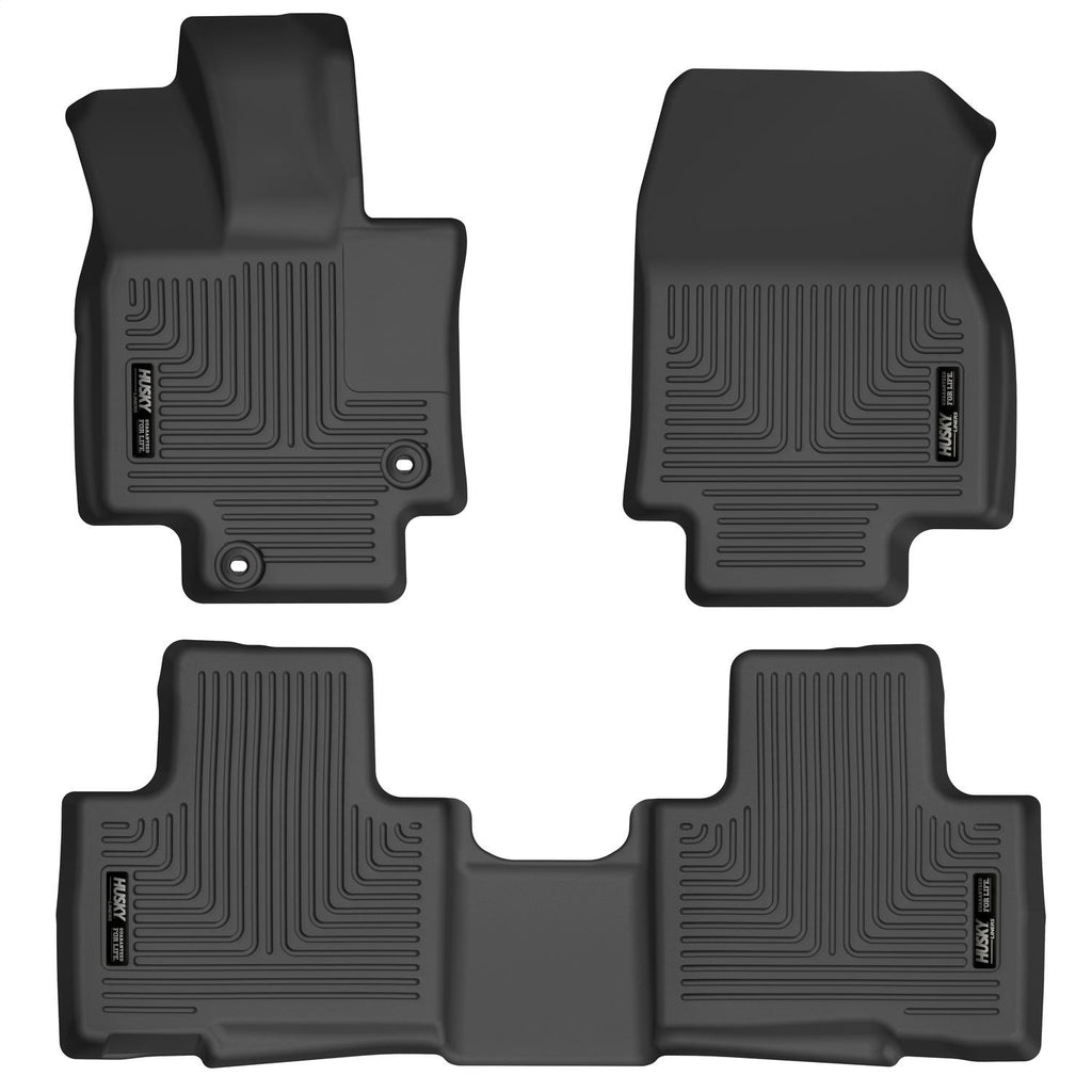 Husky Liners 95791 Weatherbeater-Front/2nd Seat Floor Liners for Select Toyota Highlander