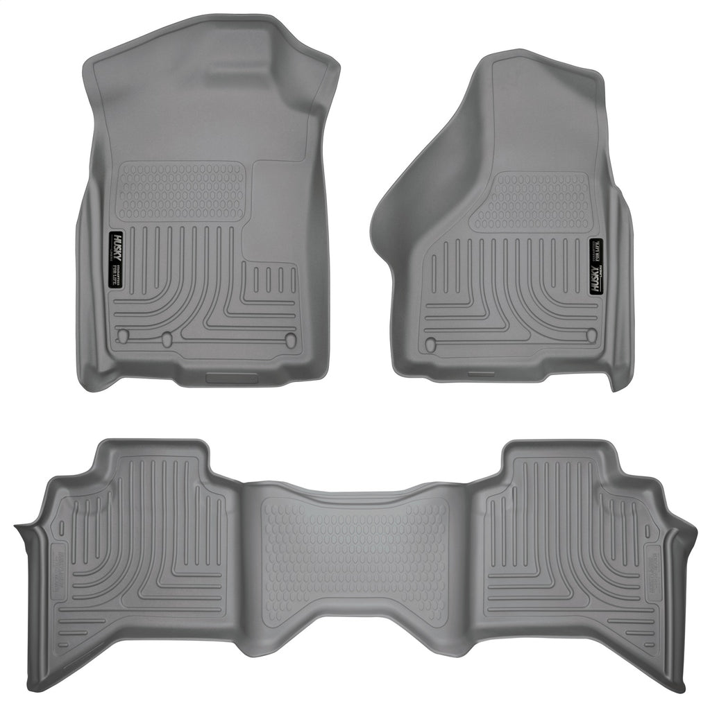 Husky Liners 98032 Weatherbeater-Front/2nd Seat Floor Liners for Select Dodge Ram 1500, Dodge Ram 2500, Dodge Ram