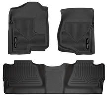 Load image into Gallery viewer, Husky Liners 98201 Weatherbeater-Front/2nd Seat Floor Liners (Footwell Coverage) for Select Chevrolet Silverado 1500, Chevrolet Silverado HD, Chevrolet Silverado HD, GMC Sierra 1500, GMC Sierra HD, GMC Sierra HD