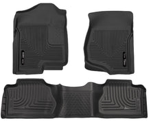 Load image into Gallery viewer, Husky Liners 98211 Weatherbeater-Front/2nd Seat Floor Liners (Footwell Coverage) for Select Chevrolet Silverado 1500, Chevrolet Silverado HD, Chevrolet Silverado HD, GMC Sierra 1500, GMC Sierra HD, GMC Sierra HD