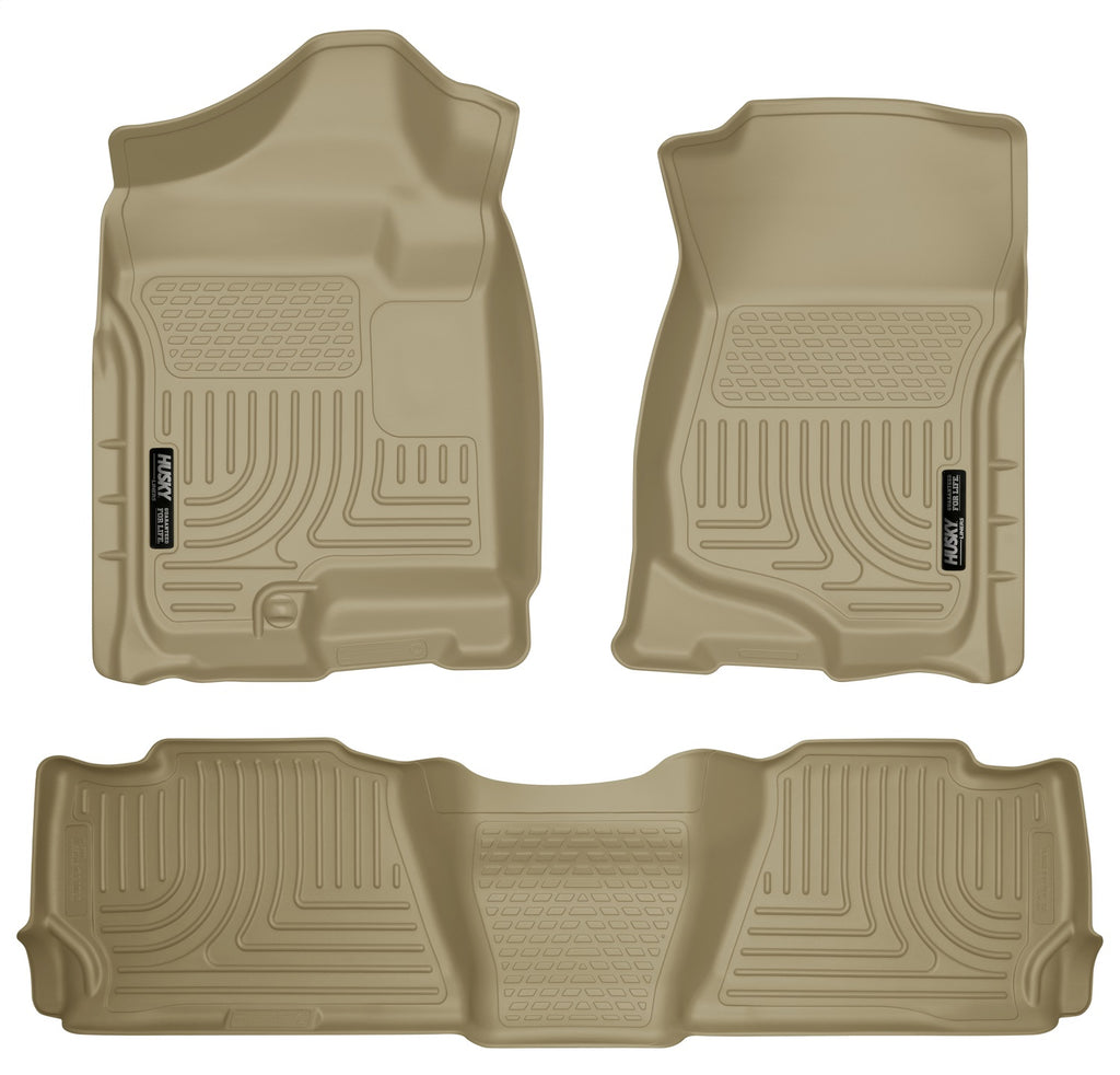 Husky Liners 98253 Weatherbeater-Front/2nd Seat Floor Liners for Select Cadillac Escalade, Chevrolet Tahoe, GMC Yukon