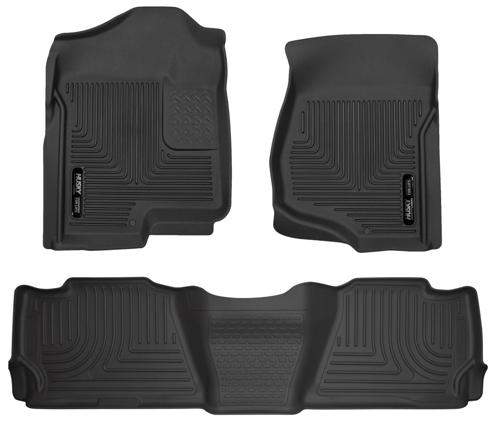 Husky Liners 98261 Weatherbeater-Front/2nd Seat Floor Liners for Select Cadillac Escalade ESV, Cadillac Escalade EXT, Chevrolet Avalanche, Chevrolet Suburban 1500, Chevrolet Suburban 2500, GMC Yukon XL 1500, GMC Yukon XL
