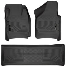 Load image into Gallery viewer, Husky Liners 98381 Weatherbeater-Front/2nd Seat Floor Liners (Footwell Coverage) for Select Ford F-250 Super Duty, Ford F-350 Super Duty, Ford F-450 Super Duty, Ford F-550 Super Duty