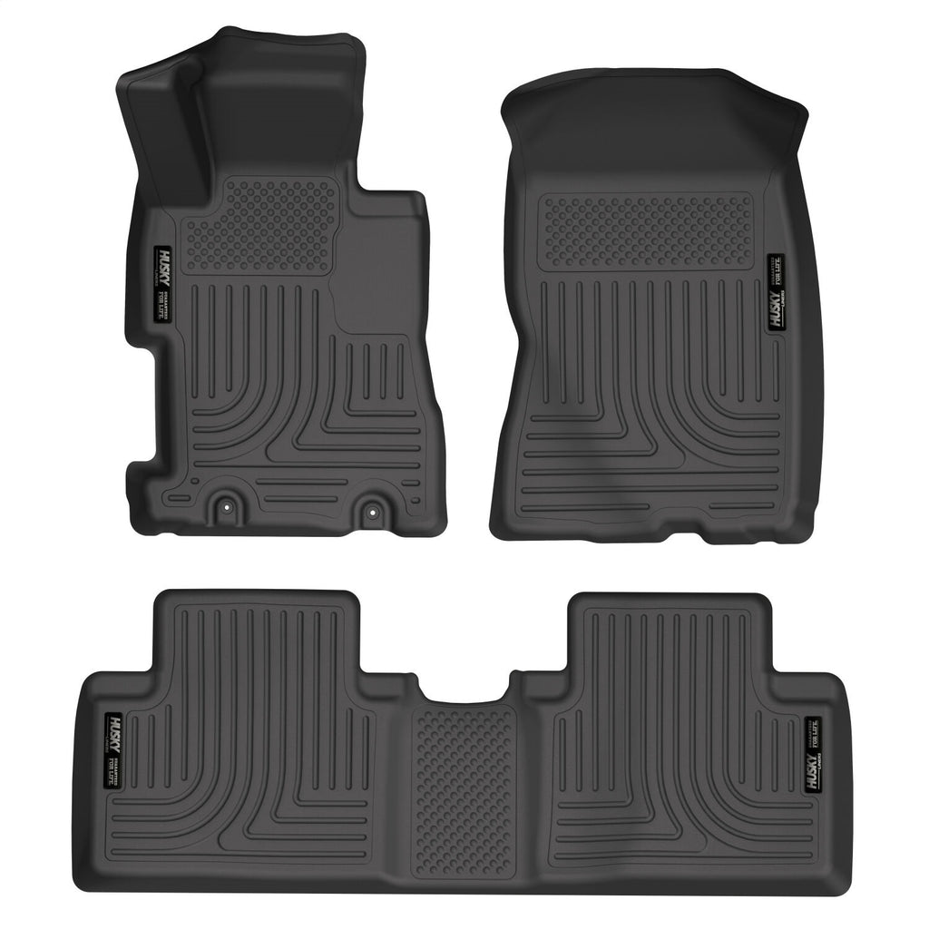 Husky Liners 98411 Weatherbeater-Front/2nd Seat Floor Liners for Select Honda Civic