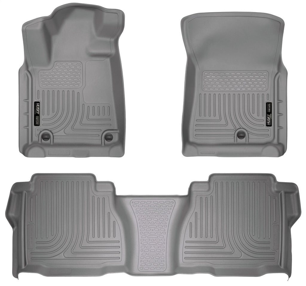 Husky Liners 98582 Weatherbeater-Front/2nd Seat Floor Liners (Footwell Coverage) for Select Toyota Tundra
