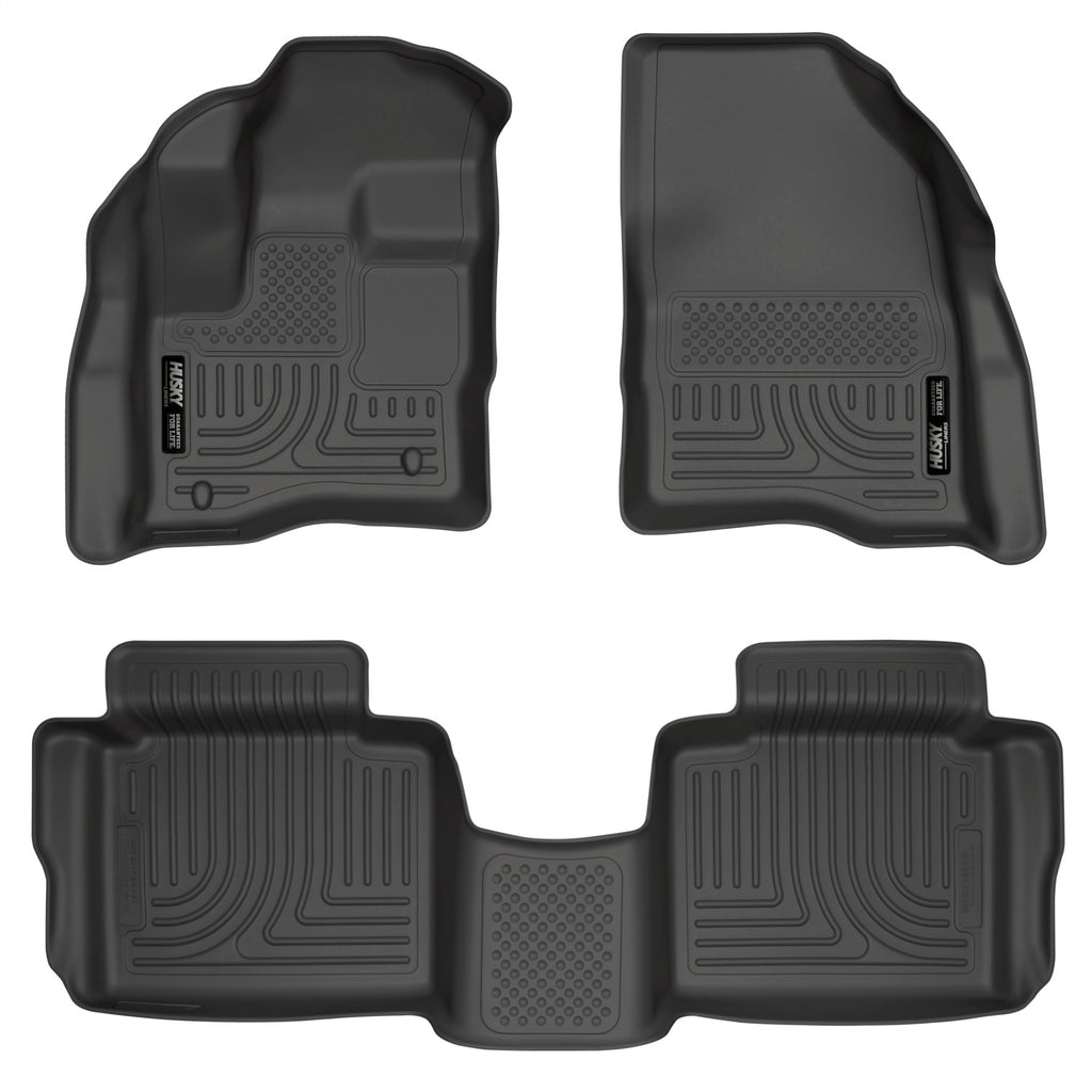 Husky Liners 98701 Weatherbeater-Front/2nd Seat Floor Liners for Select Ford Special Service Police Sedan, Ford Taurus
