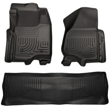 Load image into Gallery viewer, Husky Liners 98711 Weatherbeater-Front/2nd Seat Floor Liners (Footwell Coverage) for Select Ford F-250 Super Duty, Ford F-350 Super Duty, Ford F-450 Super Duty