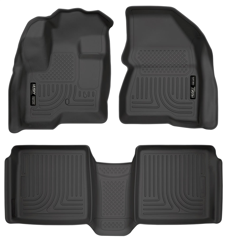 Husky Liners 98741 Weatherbeater-Front/2nd Seat Floor Liners for Select Ford Flex, Lincoln MKT
