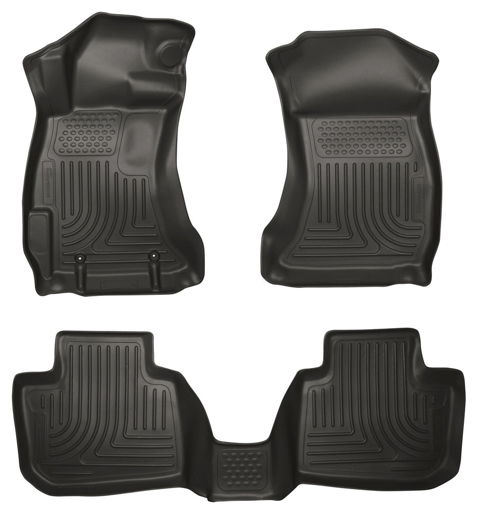 Husky Liners 98841 Weatherbeater-Front/2nd Seat Floor Liners for Select Subaru Legacy, Subaru Outback