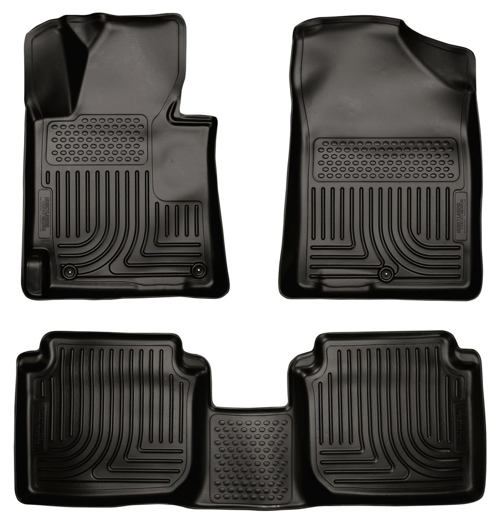 Husky Liners 98891 Weatherbeater-Front/2nd Seat Floor Liners for Select Hyundai Elantra, Hyundai Elantra Coupe