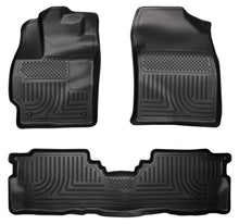 Load image into Gallery viewer, Husky Liners 98911 Weatherbeater-Front/2nd Seat Floor Liners for Select Toyota Prius V