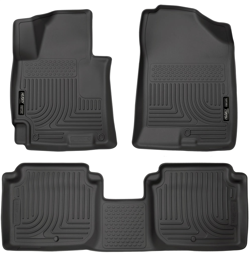 Husky Liners 98941 Weatherbeater-Front/2nd Seat Floor Liners for Select Hyundai Elantra