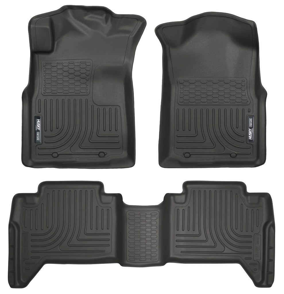 Husky Liners 98951 Weatherbeater-Front/2nd Seat Floor Liners (Footwell Coverage) for Select Toyota Tacoma